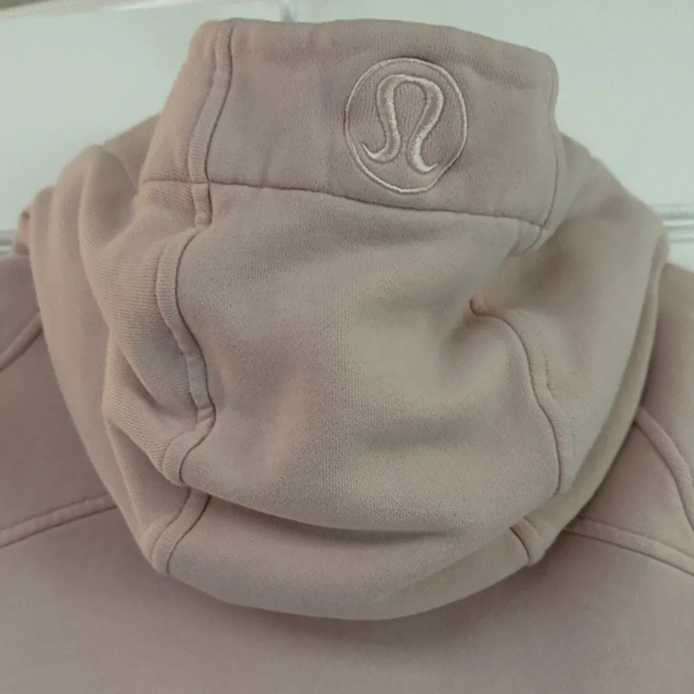 Women’s Lululemon Scuba Blush Light Pink Women's Zip Hoodie size 8 - Picture 6 of 7